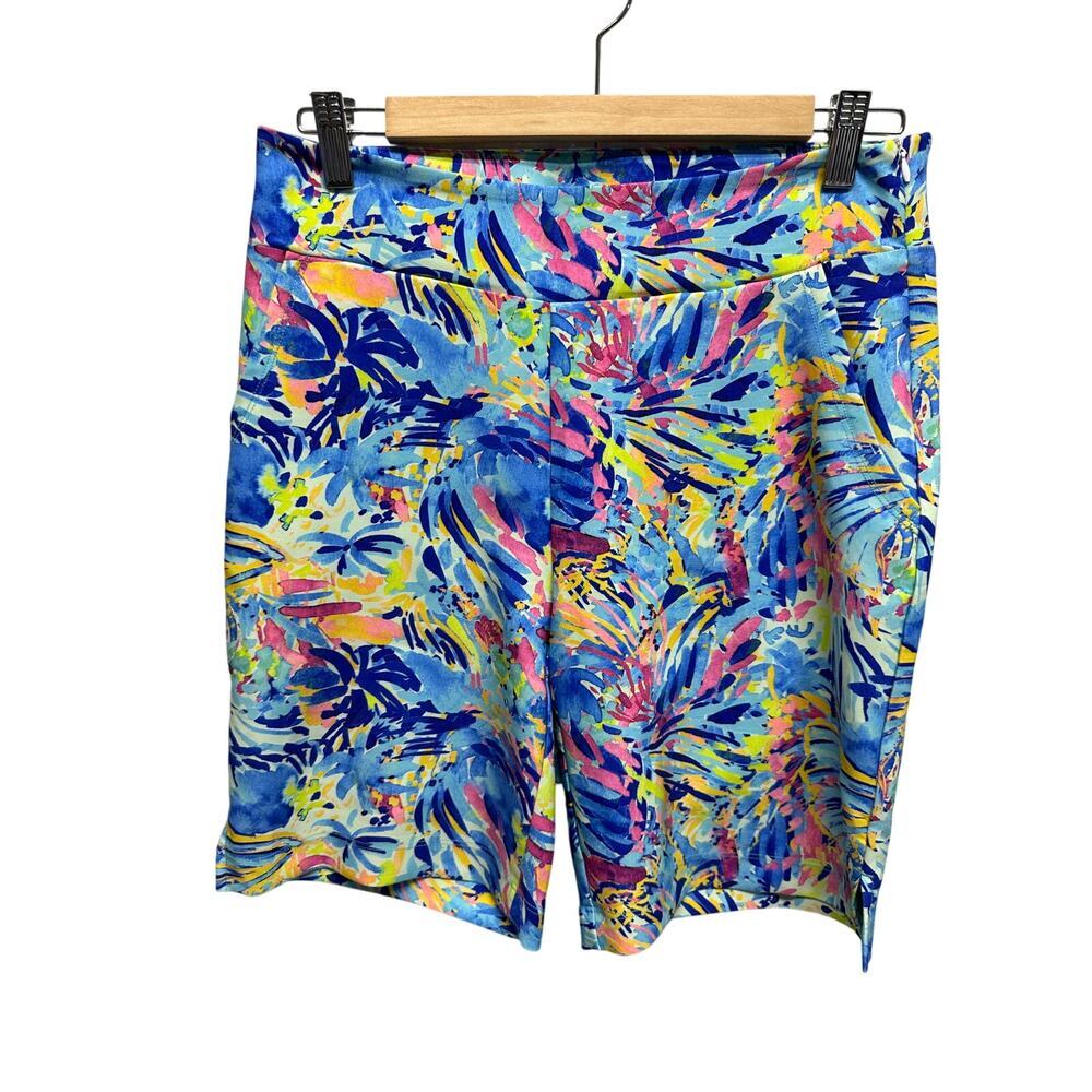 Stella Parker Golf Collection Women's Shorts Tropical Print Size Small‎